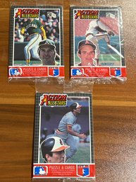 1985 Donruss Action All Stars Lot Of (3) Unopened Packs.