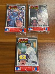 1985 Donruss Action All Stars Lot Of (3) Unopened Packs.