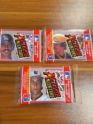 1983 Donruss Action All Stars Lot Of (3) Unopened Packs.