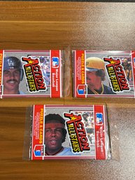 1983 Donruss Action All Stars Lot Of (3) Unopened Packs.