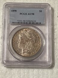 1898 Morgan Dollar PCGS AU58