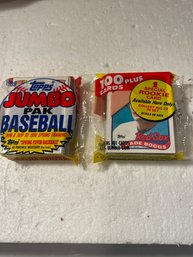 1989 Topps Jumbo Rak - Boggs On Top - Murray Bottom