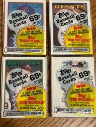 1988 Topps Cello Pack Lot Of 4