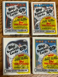 1988 Topps Cello Pack Lot Of 4