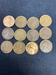 Wheat Penny Lot Of 12