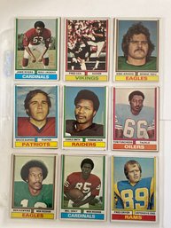 1974 Topps Football Card Lot Of 18