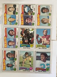 1975 Topps Football Card Lot Of 18