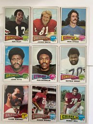 1975 Topps Football Card Lot Of 18