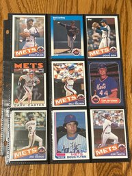 Lot Of (18) Assorted 1980s NY Mets Baseball Cards