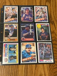 Lot Of (18) Assorted 1980s NY Mets Baseball Cards