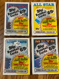 1988 Topps Cello Pack Lot Of 4