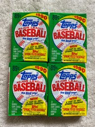 1990 Topps Cello Packs Lot Of 4