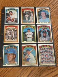 Lot Of (18) Assorted 1972 Topps Baseball Cards