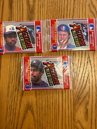 1983 Donruss Action All Stars Lot Of (3) Unopened Packs.