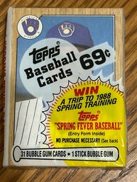 1987 Topps Unopened Cello Pack