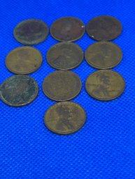 Wheat Pennies 1918 - Lot Of 10