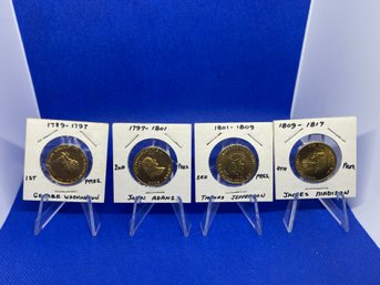 US Presidential  Tokens - Lot Of 4