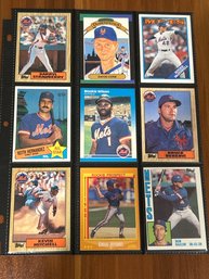 Lot Of (18) Assorted 1980s NY Mets Baseball Cards