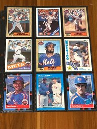 Lot Of (18) Assorted 1980s NY Mets Baseball Cards