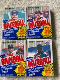 1989 Fleer Cello Pack Lot Of 4. Griffey JR Rookie?