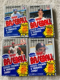 1989 Fleer Cello Pack Lot Of 4. Griffey JR Rookie?