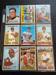 1967 Topps Baseball Card Lot Of 18