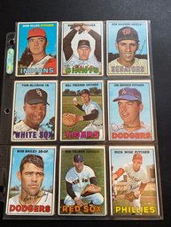 1967 Topps Baseball Card Lot Of 18