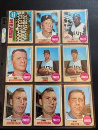 1968 Topps Baseball Card Lot Of 18