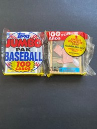 1987 Topps Baseball Jumbo Pack