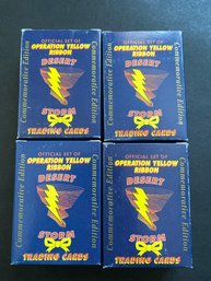 Desert Storm Operation Yellow Ribbon 1991 Commemorative 60 Card Complete Box Set Lot Of 4