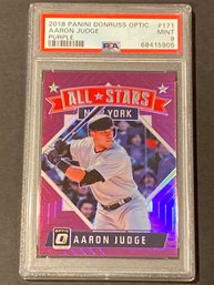 2019 Panini Donruss Optic Pink Prizm Aaron Judge PSA 9 MINT