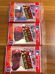 1983 Donruss Action All Stars Lot Of (3) Unopened Packs.