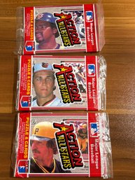 1983 Donruss Action All Stars Lot Of (3) Unopened Packs.