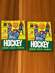 Lot Of (2) Unopened 1990 Topps Hockey Wax Pack