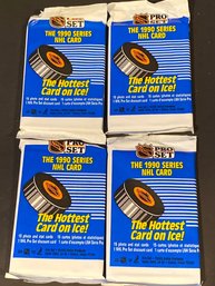 1990 Pro Set Hockey 4 Packs Sealed