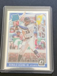 2018 Panini Donruss Optic #63 Ronald Acuna Jr. Rated Rookie Atlanta Braves RC