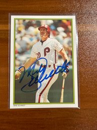 Mike Schmidt Signed Trading Card W/COA