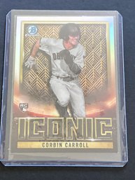 2023 Bowman Chrome Corbin Carroll RC Iconic Insert Arizona Diamondbacks