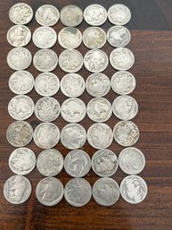 Buffalo Nickels Lot Of 40