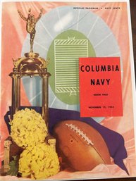 1955 Columbia V Navy Football Official Program