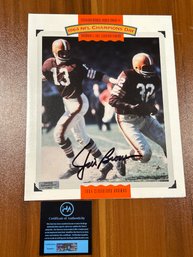 Jim Brown Autographed Photo W/COA