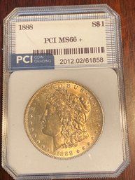 1888 Morgan Silver Dollar PCI MS 66