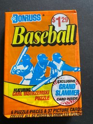 1990 Donruss Baseball Cello Pack With Ken Griffey Jr On Top