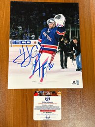 Henrik Lundqvist Autographed Photo W/COA