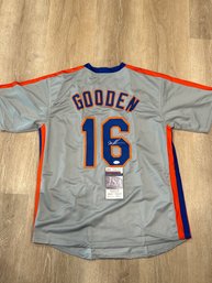 Dwight Gooden Autographed Jersey With COA