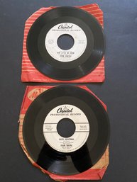 Frank Sinatra 45s Promotional Record Lot Of 2 Untested