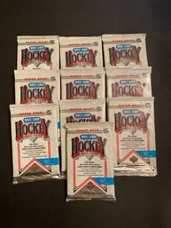 1991 - 1992 Upper Deck Hockey Card Packs Lot Of 10