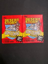1991 Topps Desert Storm Homecoming Series 3rd Series Lot Of 2
