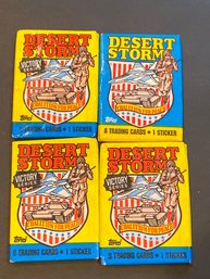 Desert Storm Trading Cards Lot Of 4