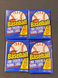 1988 Fleer Baseball Wax Packs Lot Of 4